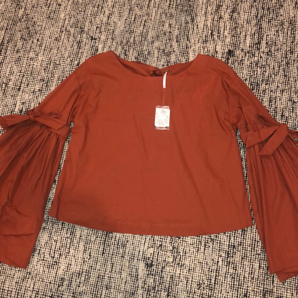 Free People So Obviously Yours Bell Sleeve Top